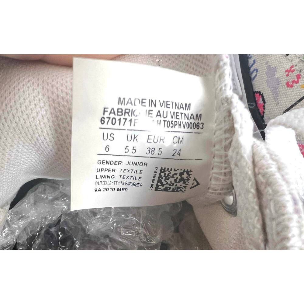 Converse All Star Juniors OX Player One 670171F Video Game Sneaker Shoes READ - Picture 3 of 12
